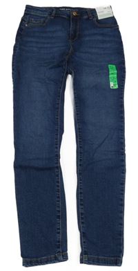 Nové - tmavomodré skinny teplákové rifle Denim Co.