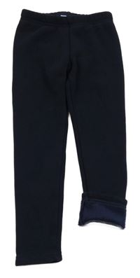 Tmavomodré teplákové zateplené legíny BY KIDS PARK