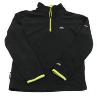 Čierna fleecová funkčná mikina s logom TRES