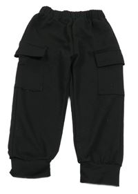 Černé cargo tepláky 