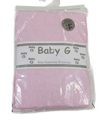 Nové - 2x - Světlerůžové melírované napínací prostěradlo Baby G