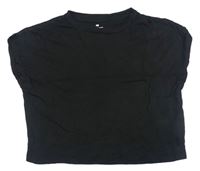 Čierne crop tričko H&M