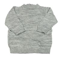 Sivý melírovaný sveter H&M