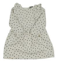 Biele šaty so srdiečkami a volánikmi Primark