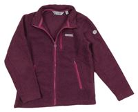 Vínová melírovaná fleecová propínací funkční mikina Regatta