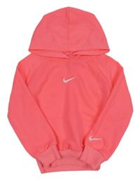 Neónově ružová ľahká mikina s kapucí Nike