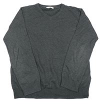 Tmavosivý melírovaný sveter M&S