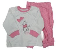 Bílo-růžové pyžamo s Púem George