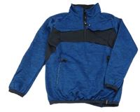 Modro-čierna športová mikina