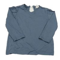 Modrošedé tričko H&M