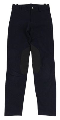 Tmavomodré jezdecké nohavice Fouganza