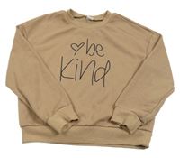 Hnedá mikina s nápisom Shein