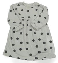 Svetlosivé bodkovaná é teplákové šaty Tu