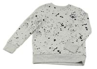 Svetlosivá melírovaná skvrnitá mikina s ovladačem F&F