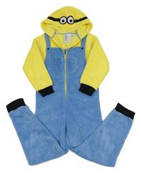 Modro-žltá chlpatá kombinéza s kapucí - Mimoň H&M