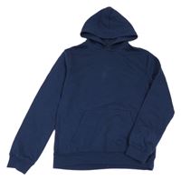 Tmavomodrá mikina s kapucňou H&M