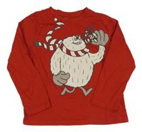 Červené triko s příšerkou H&M