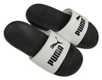 Černo-bílé pantofle s logom Puma vel. 33
