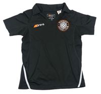 Černo-bílé hokejkové polo tričko Sandbach HC Grays