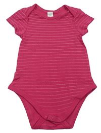Růžové pruhované body C&A
