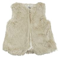 Smotanová kožušinová podšitá vesta Yd.