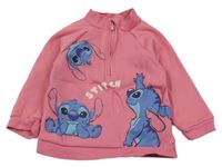 Růžová mikina se Stitchem Primark