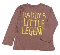 Vínové triko s nápisy Nutmeg