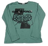 Tmavozelené tričko s ovladačem Chapter young