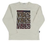 Biele tričko s nápismi