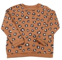 Hnedá leopardí mikina F&F