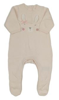 Světlerůžový pletený overal s králíčkem Mothercare
