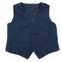 Tmavomodrá slavnostní vesta H&M