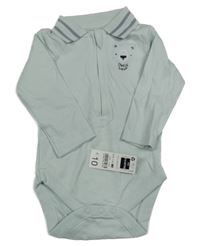 Nové - Svetlomodré body s medvedíkom DUNNES