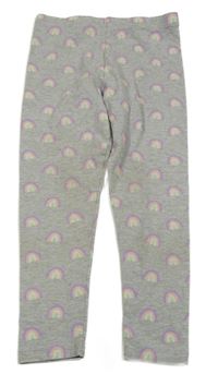 Sivé legíny s duhami