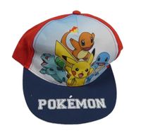Modro-červená kšiltovka s Pokémony 