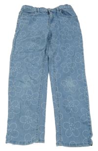 Světlemodré květované rifle Lily & Dan