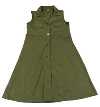 Khaki prepínaci šaty Shein