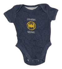 Šedomodré melírované body - Batman George