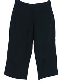 Dámské černé capri tepláky Adidas 