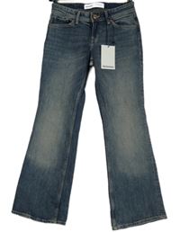 Nové - Dámské modré flare rifle Bershka vel. 32