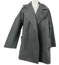 Dámsky tmavosivý flaušový kabát Booohoo