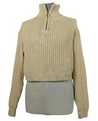 Dámský béžový crop svetr H&M