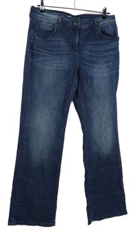 Dámské tmavomodré slim boot rifle 