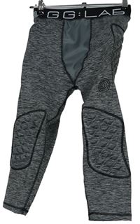 Pánske sivé vyztužené spodné capri nohavice GG:LAB