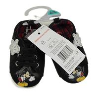 Čierne koženkové cápačky s Mickeym Disney