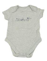 Bílo-šedé melírované body se Stichem George