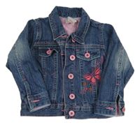 Modrá riflová budna s motýlkom E-vie angel