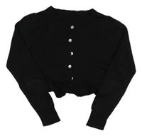 Čierne trblietavé úpletové bolerko