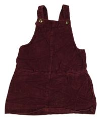 Vínové menšestrové šaty TU