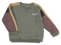 Sivo-béžovo-fialová mikina s nápisom Nutmeg